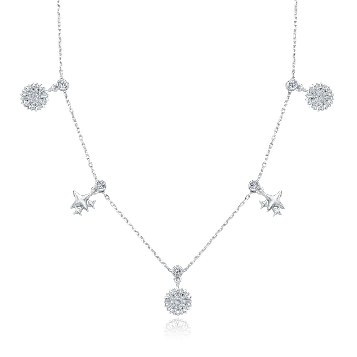 Sparkle Festival Silver Luck Choker Necklace