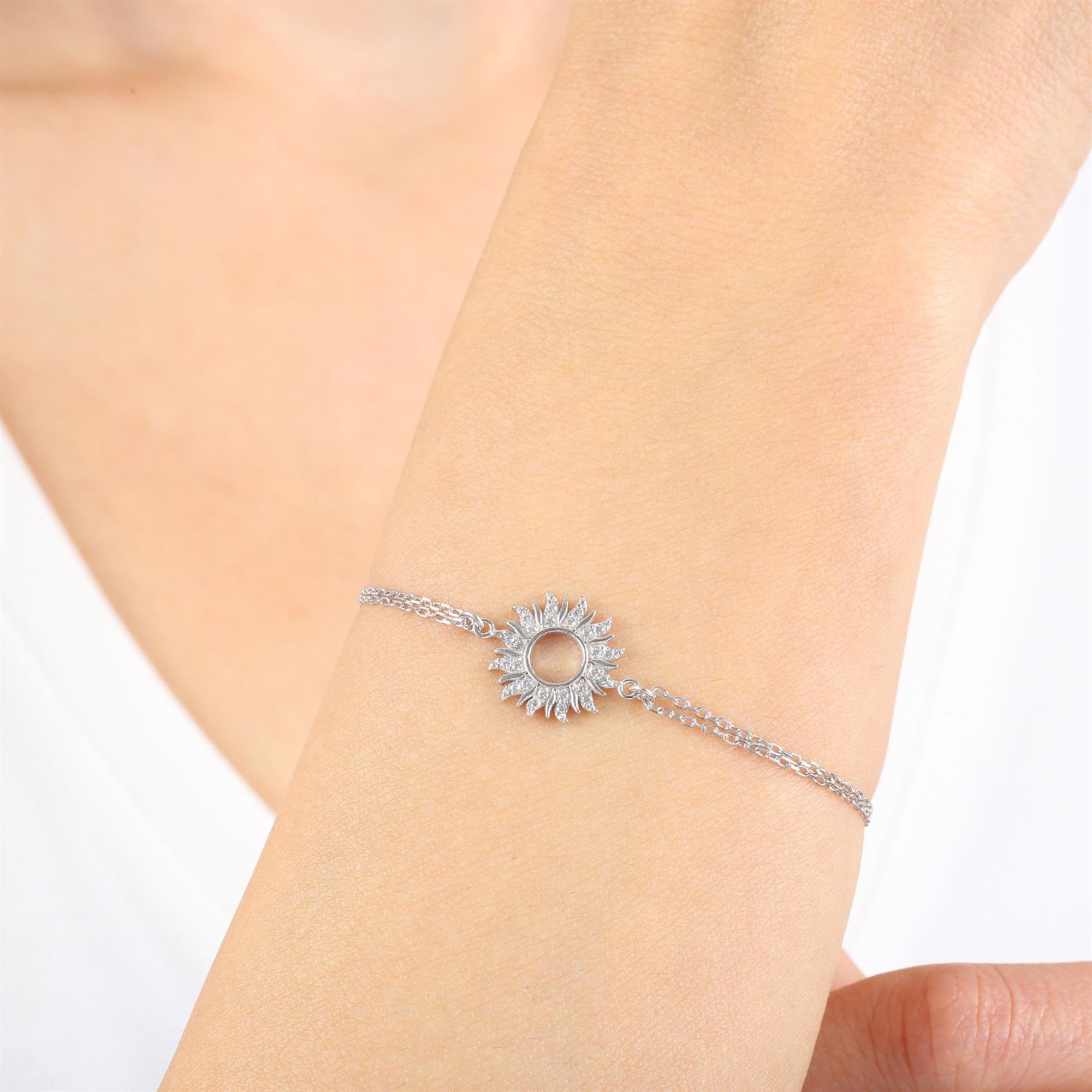 Sparkling Sun Silver Bracelet
