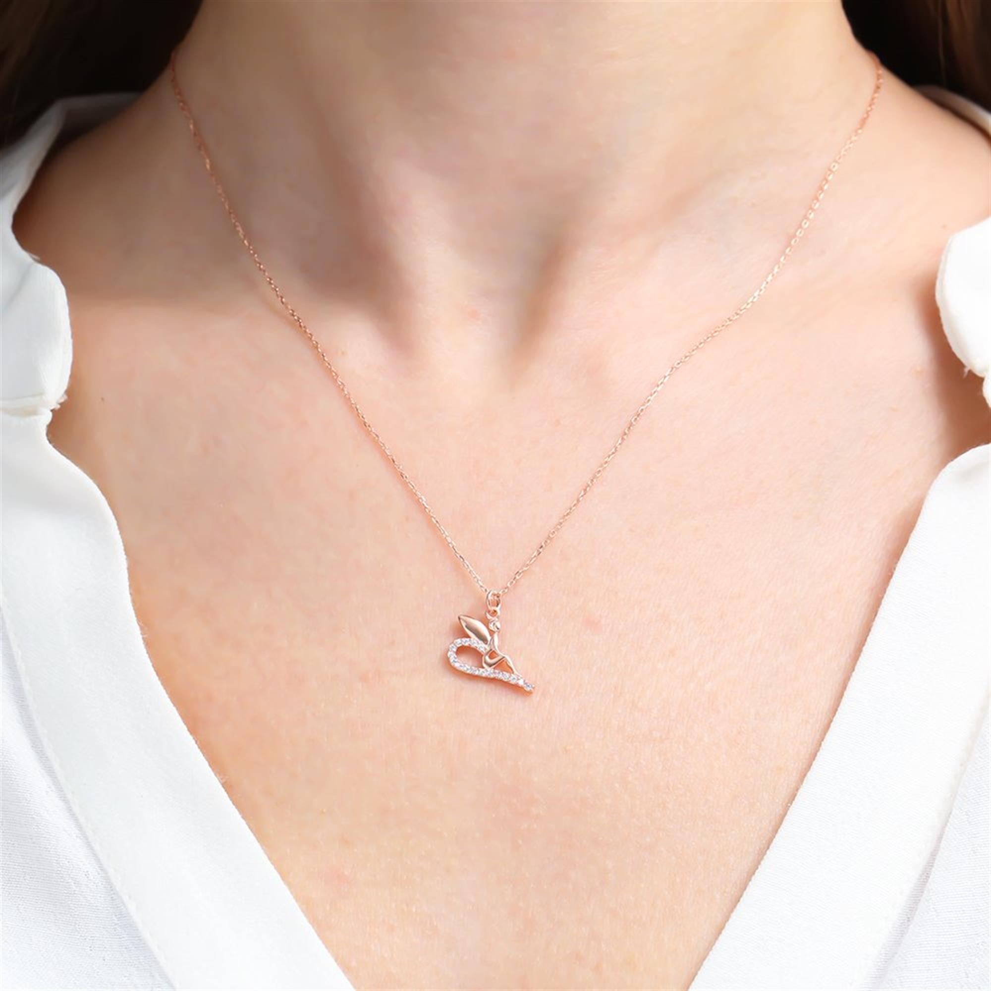 Sparkling Fairy Rose Gold Necklace