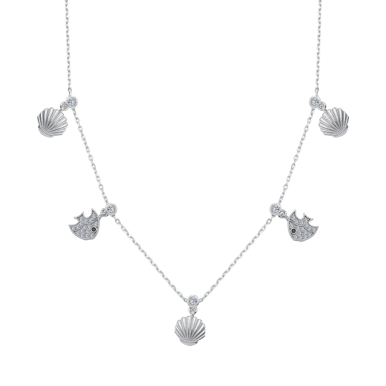 Oyster & Fish Lucky Choker Necklace