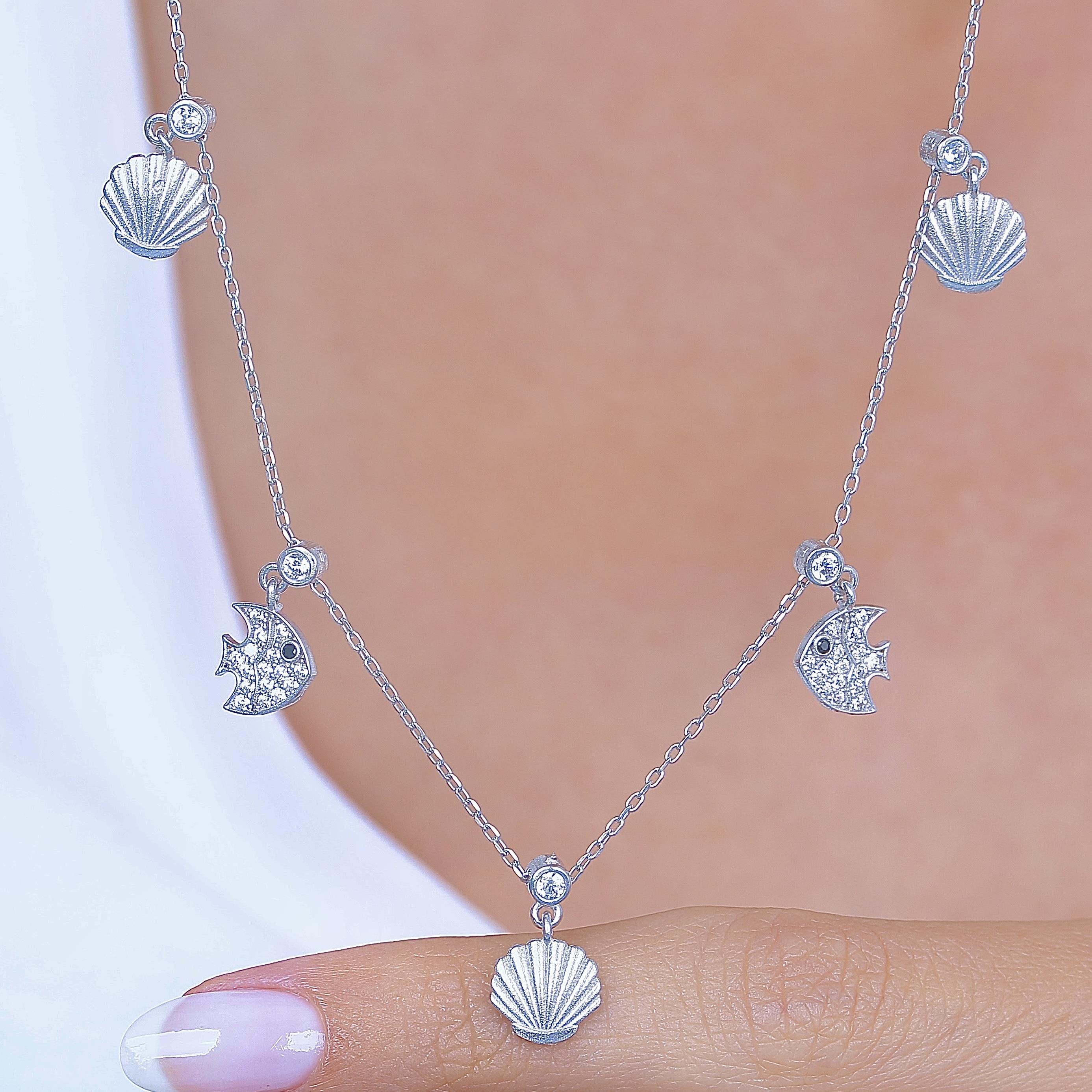 Oyster & Fish Lucky Choker Necklace