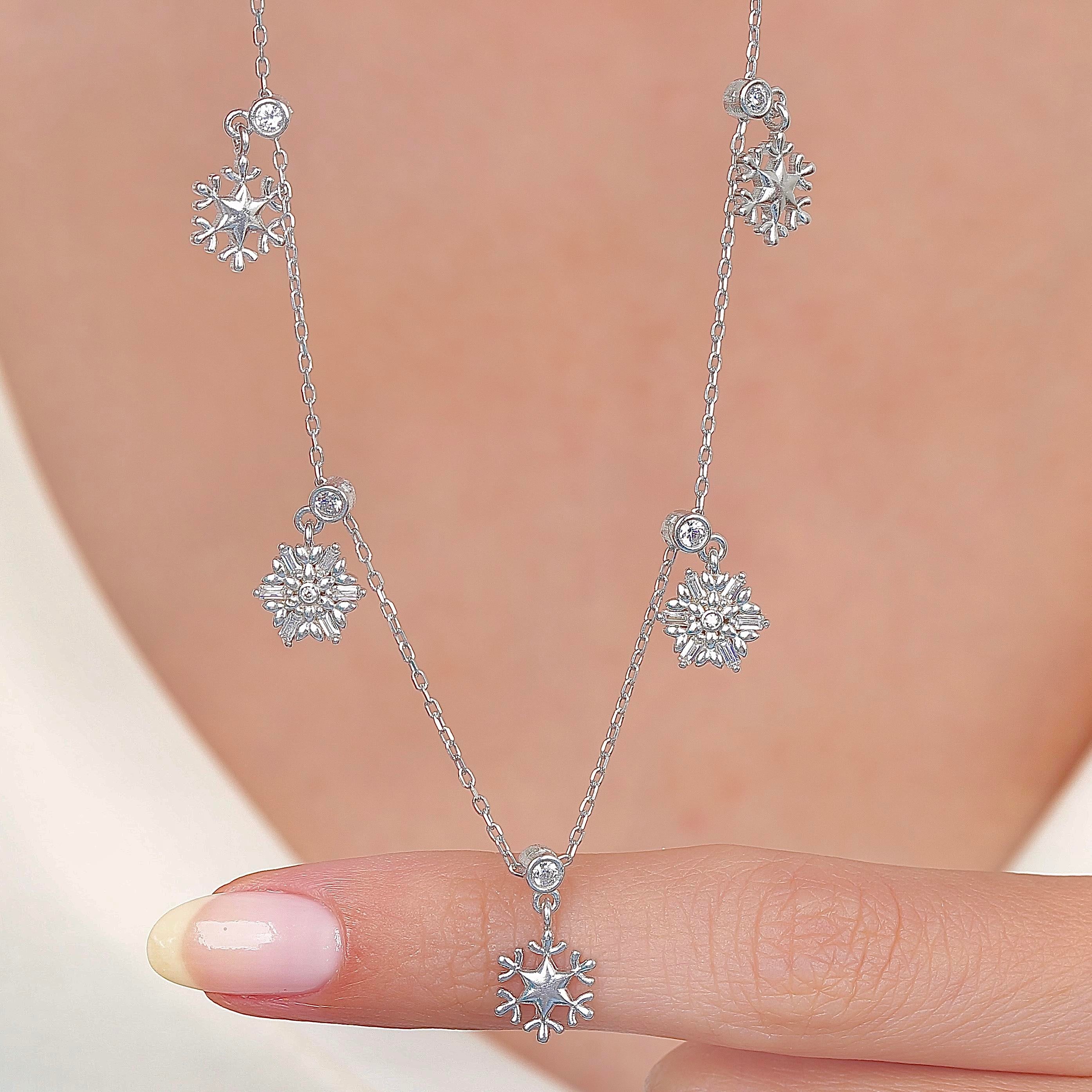 Crystal Dance Silver Luck Choker Necklace