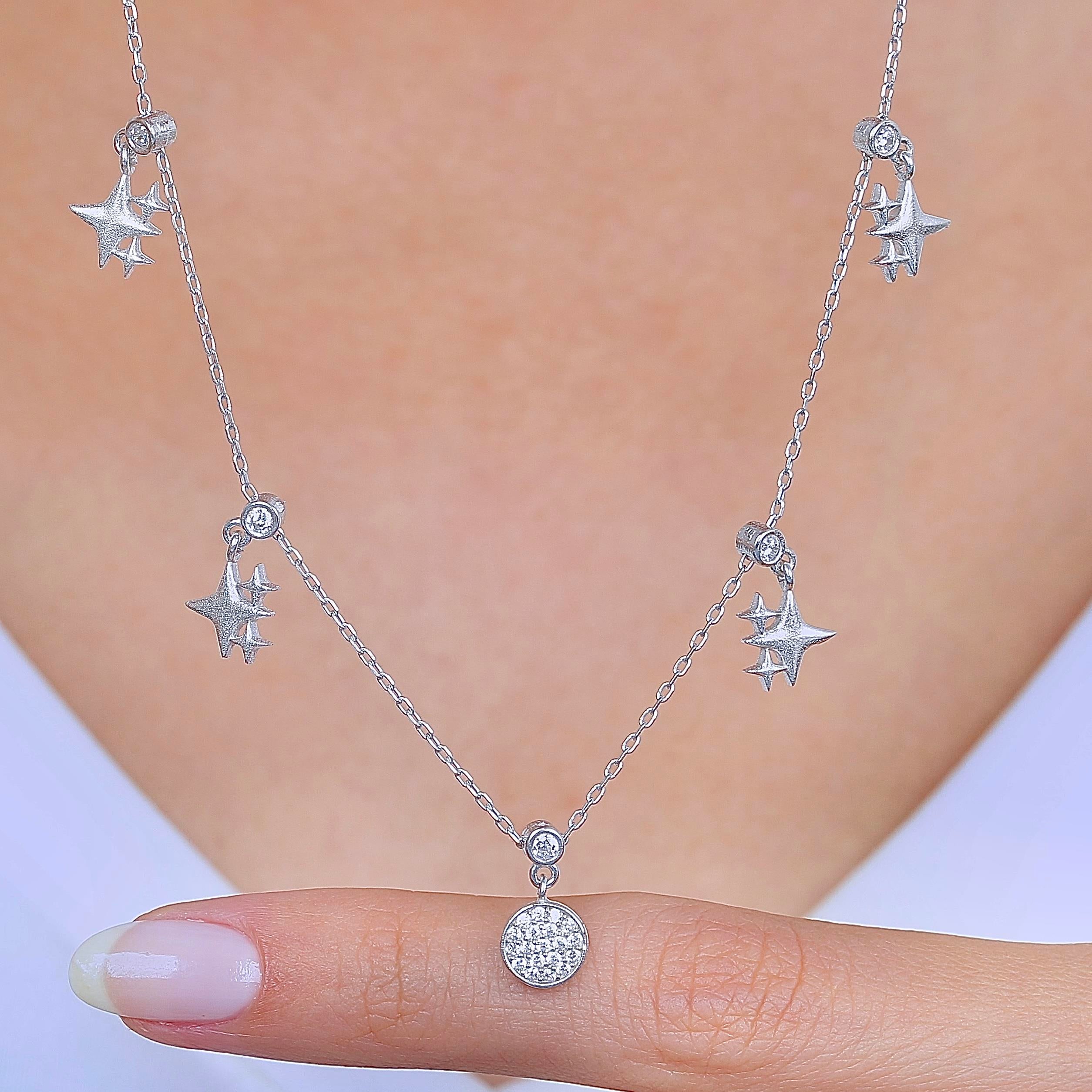 Polar Glow Choker Silver Luck Necklace