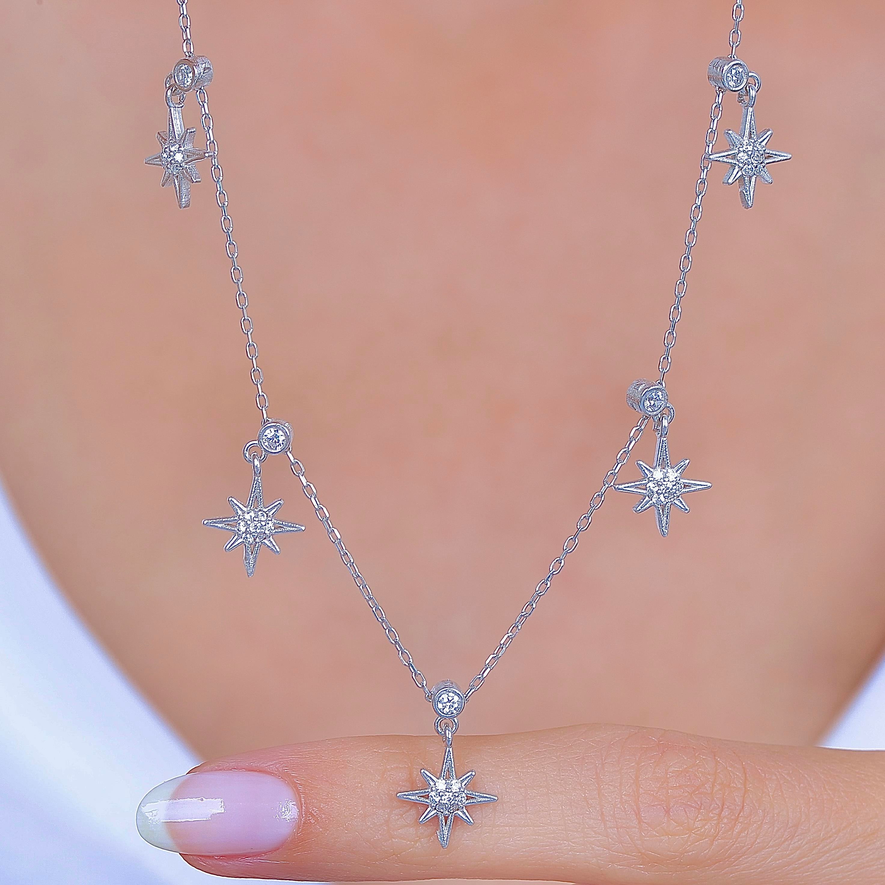 North Dance Lucky Silver Choker Necklace