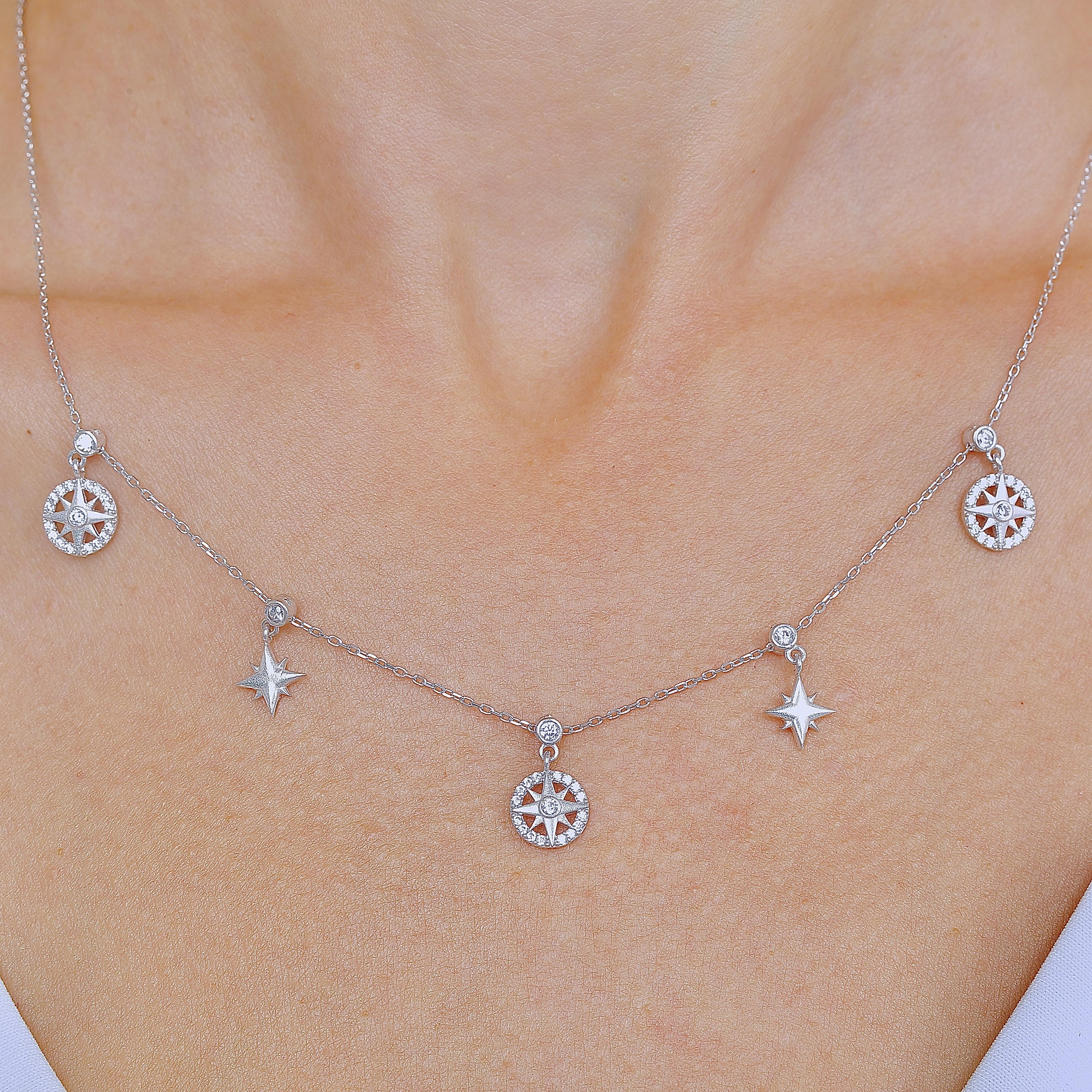 Northern Dream Luck Silver Choker Necklace