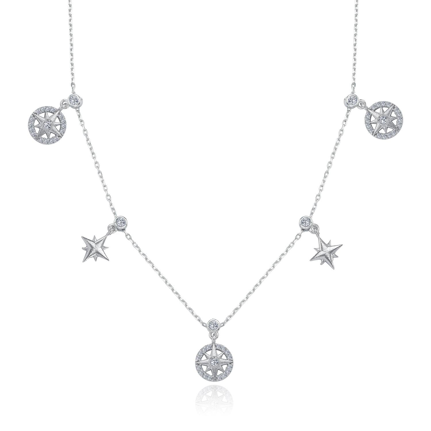 Northern Dream Luck Silver Choker Necklace