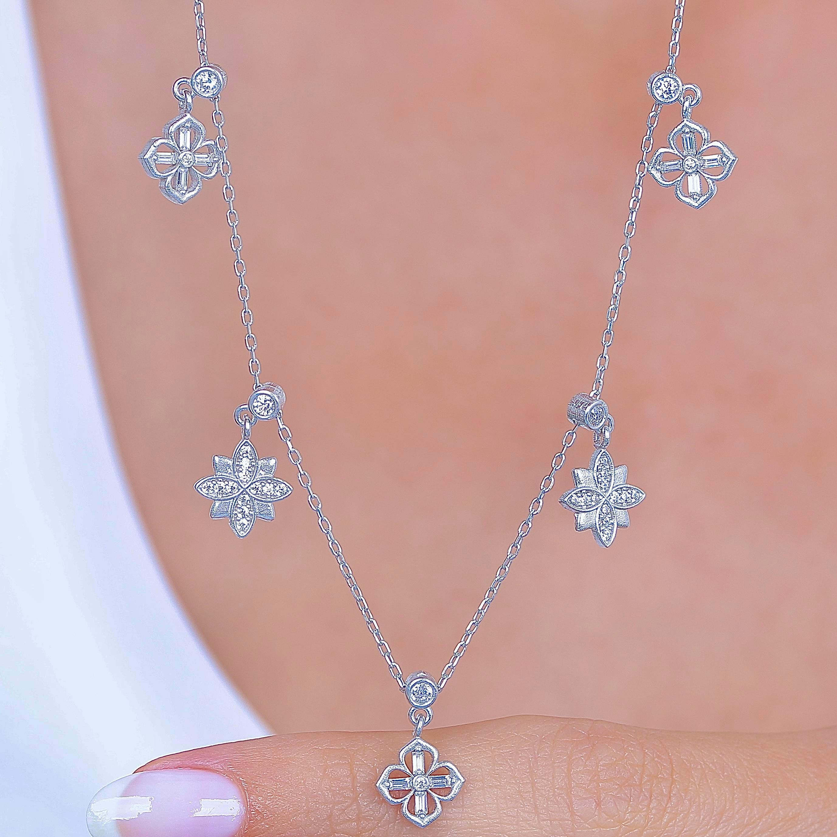 Lotus Nobility Lucky Silver Choker Necklace