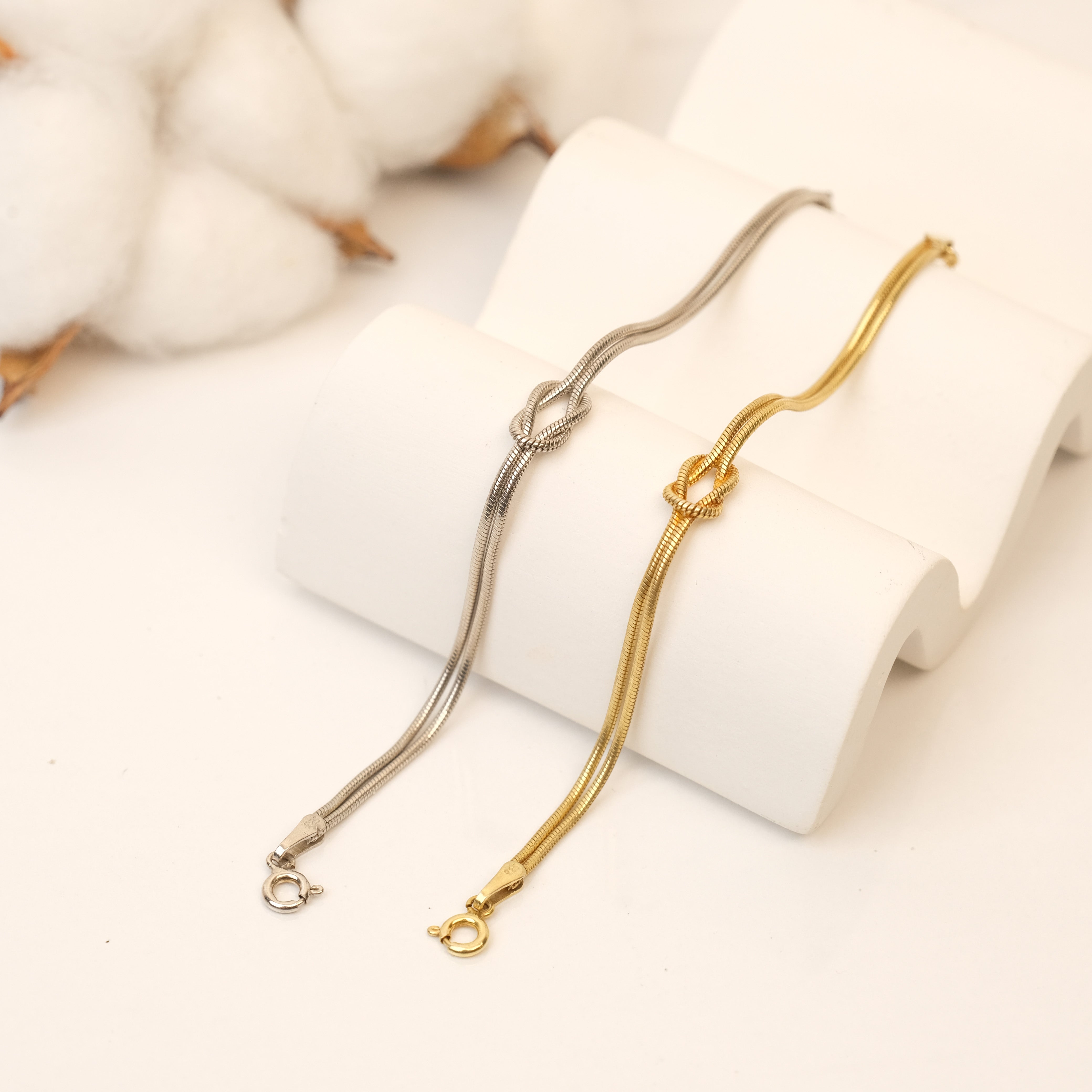 Infinity Love Knot Bracelet 925 Sterling Silver Couple Bracelet
