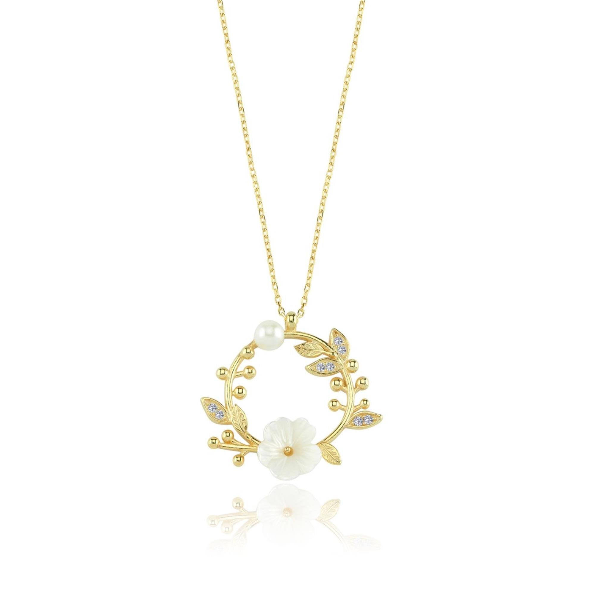Dainty Magnolia Flowers Gold Plated Bracelet