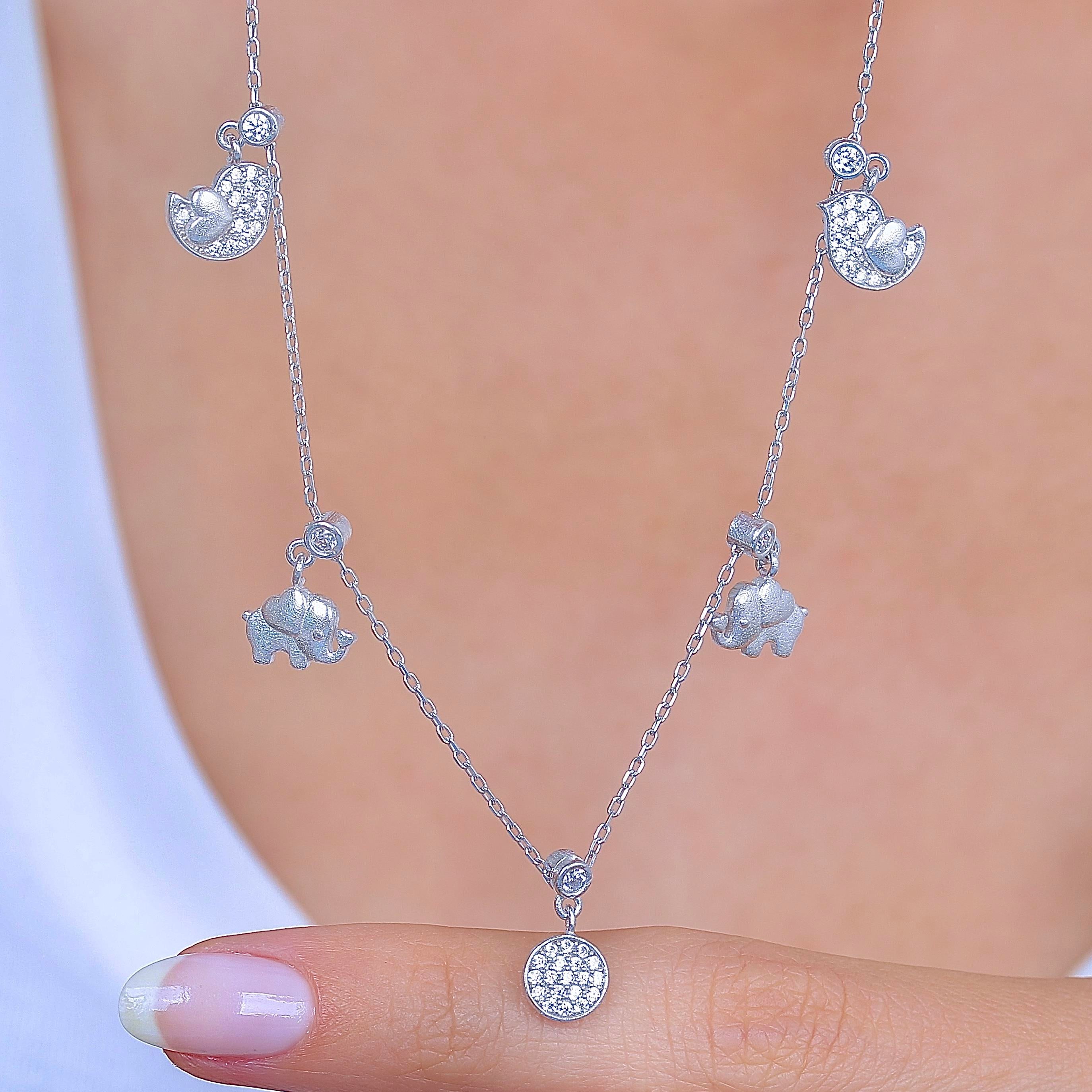 Mystic Festival Lucky Silver Choker Necklace