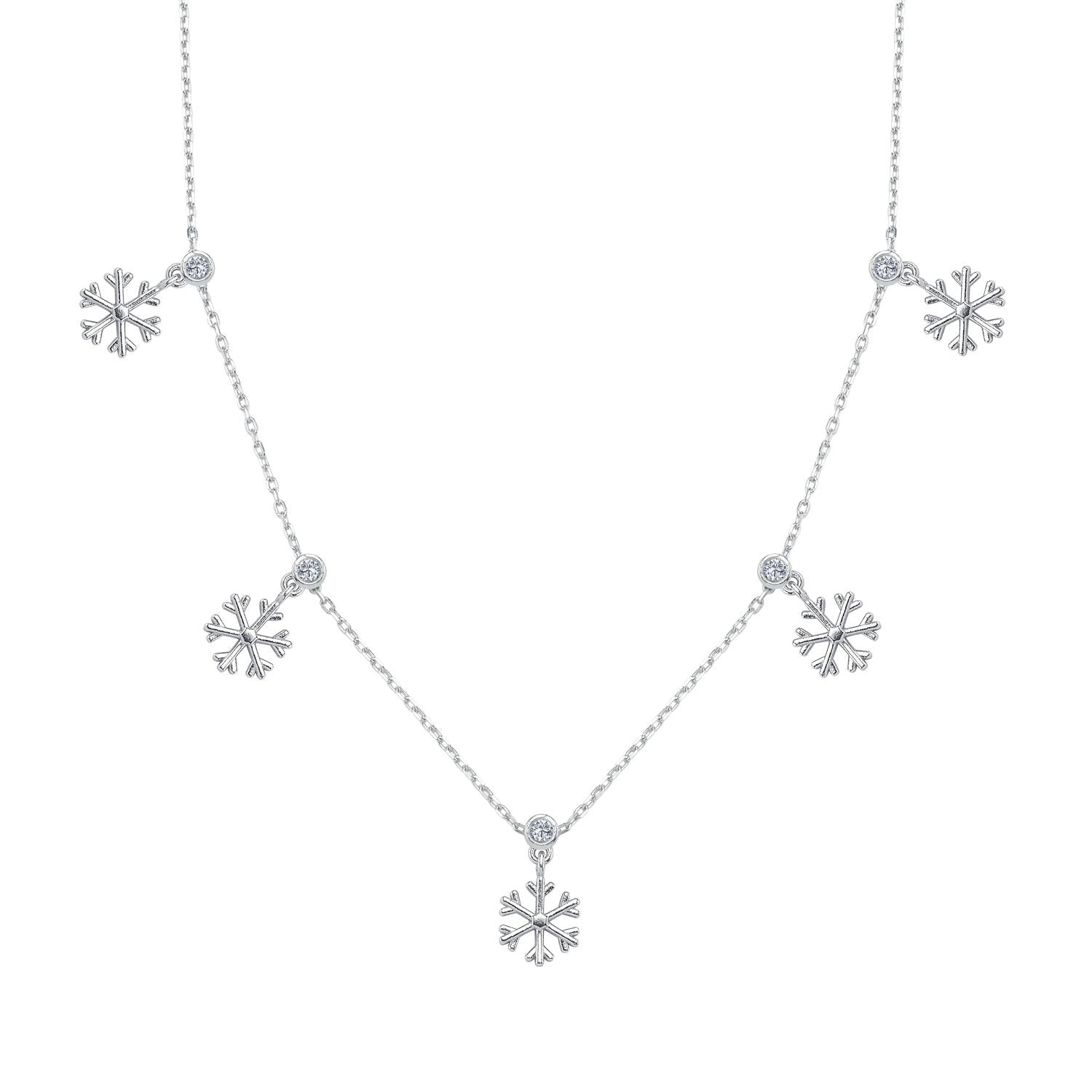 Sparkle Crystal Silver Luck Choker Necklace