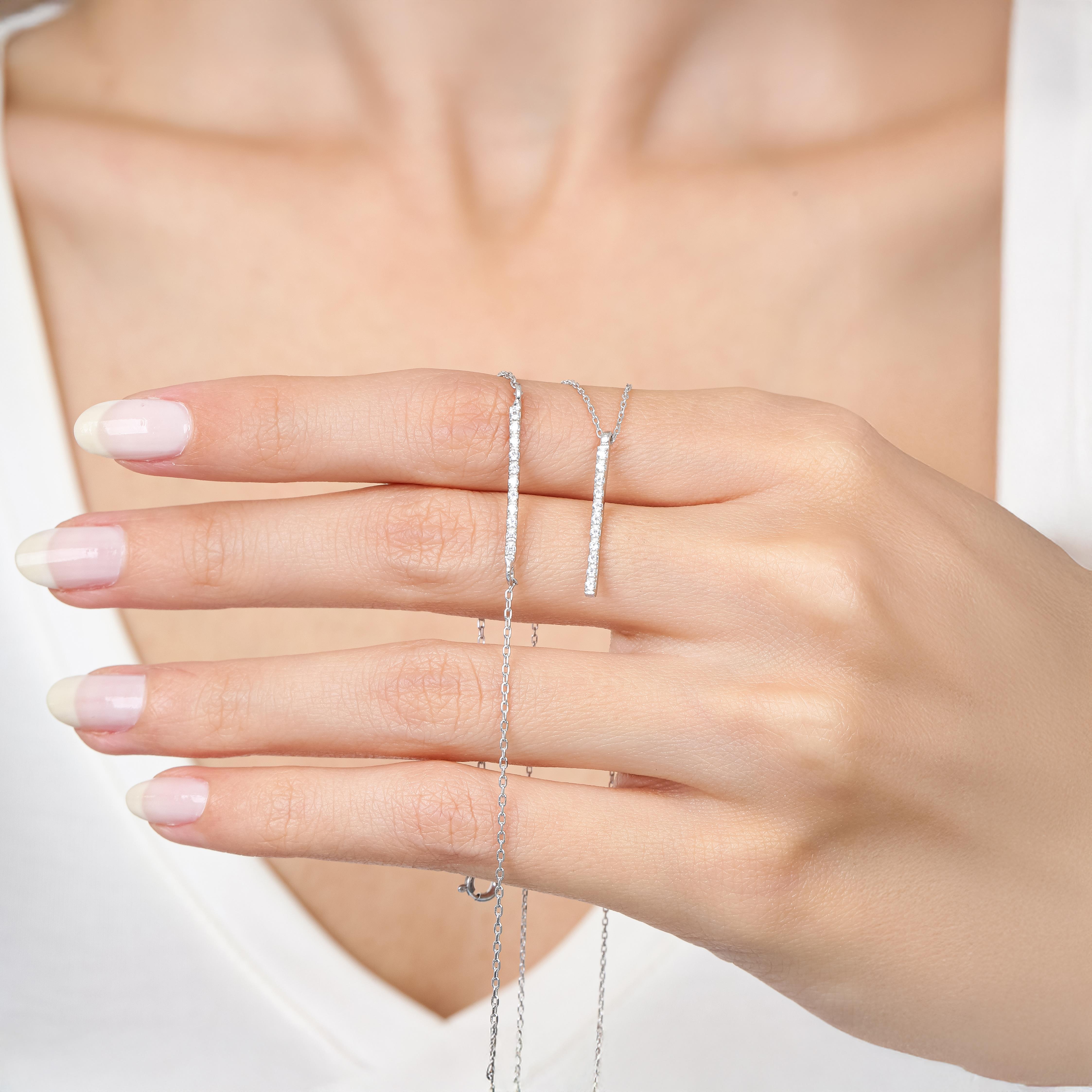 Diamond Setting Silver Tennis Jewelry Set