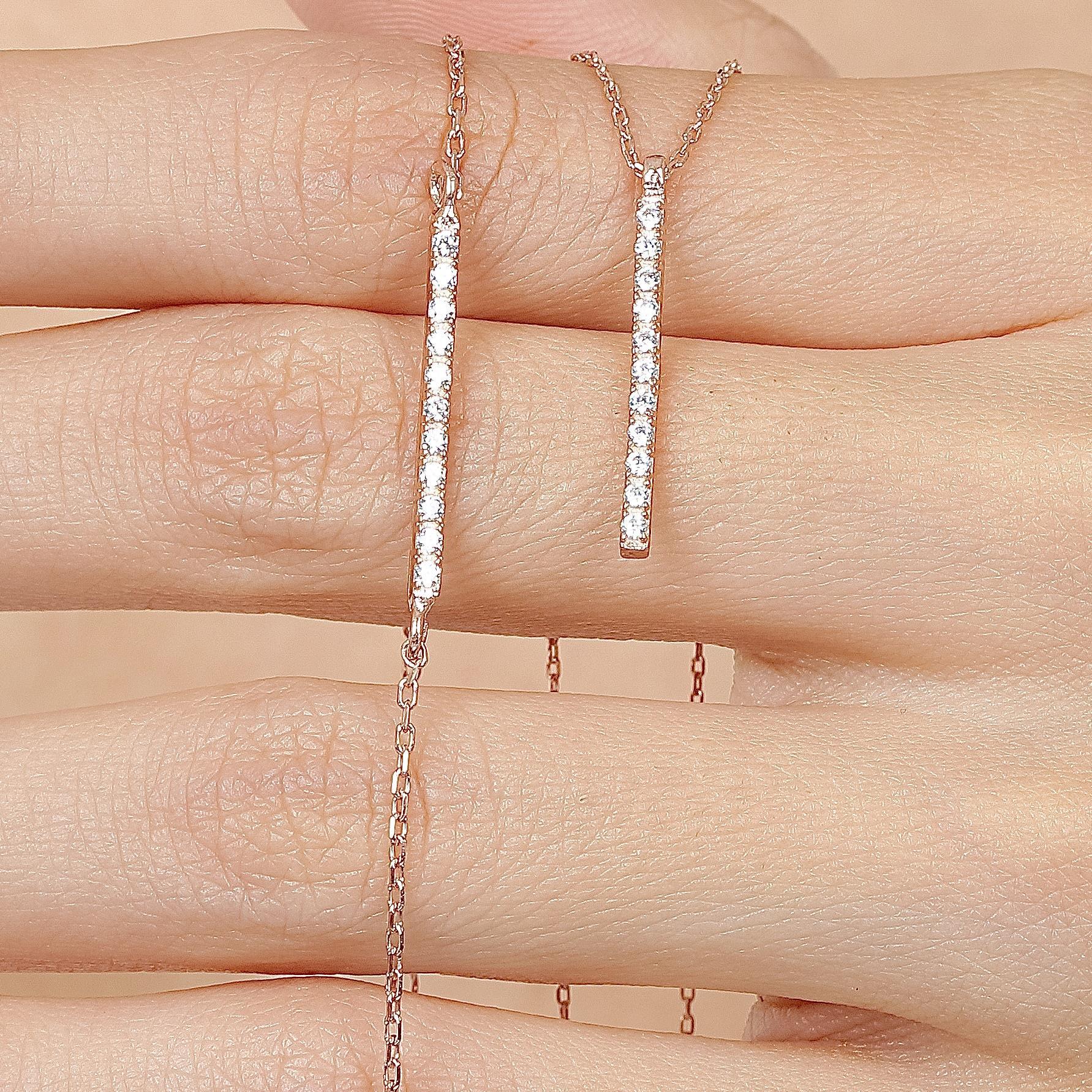Diamond Setting Rose Gold Tennis Jewelry Set