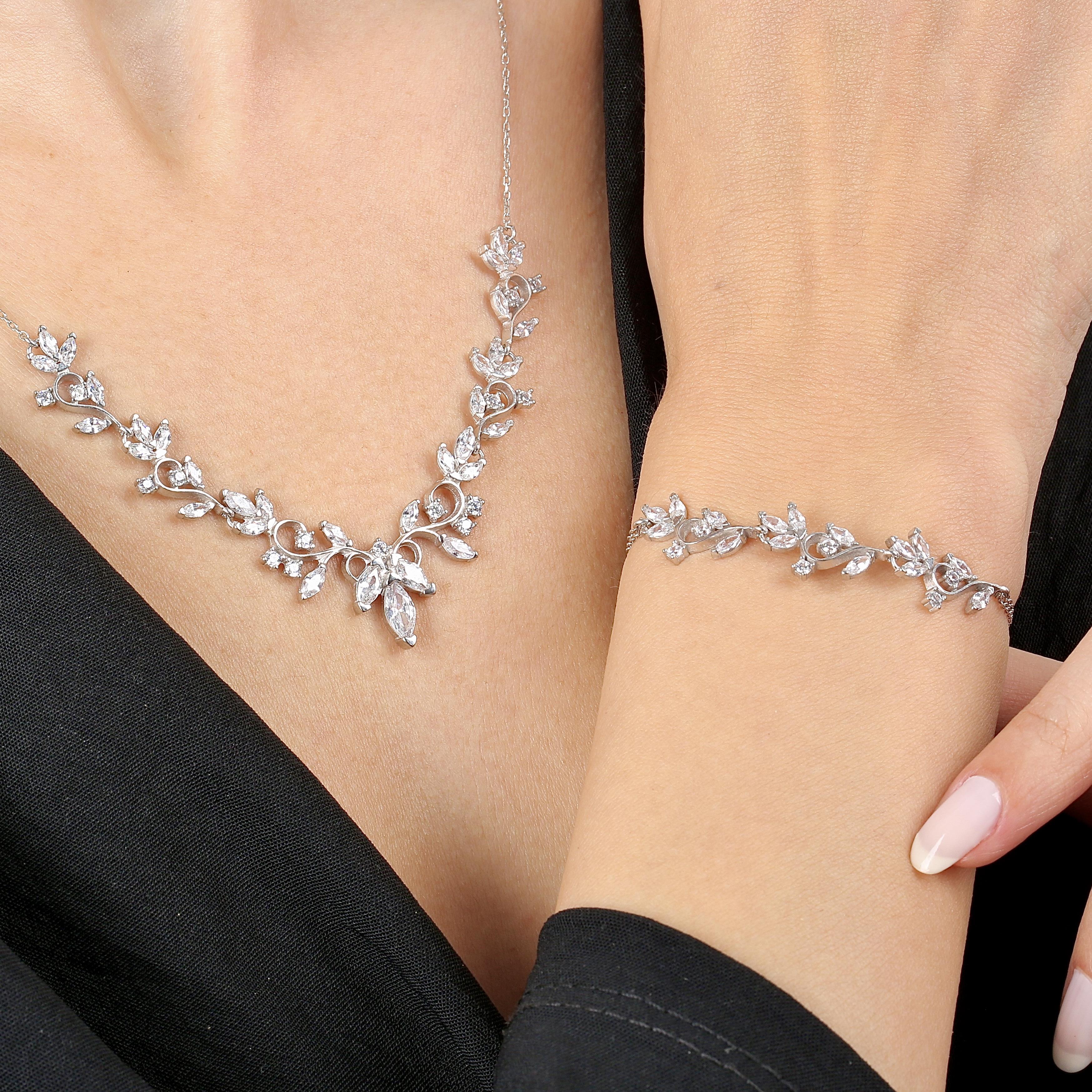 Diamond Love Melody Silver Waterway Set