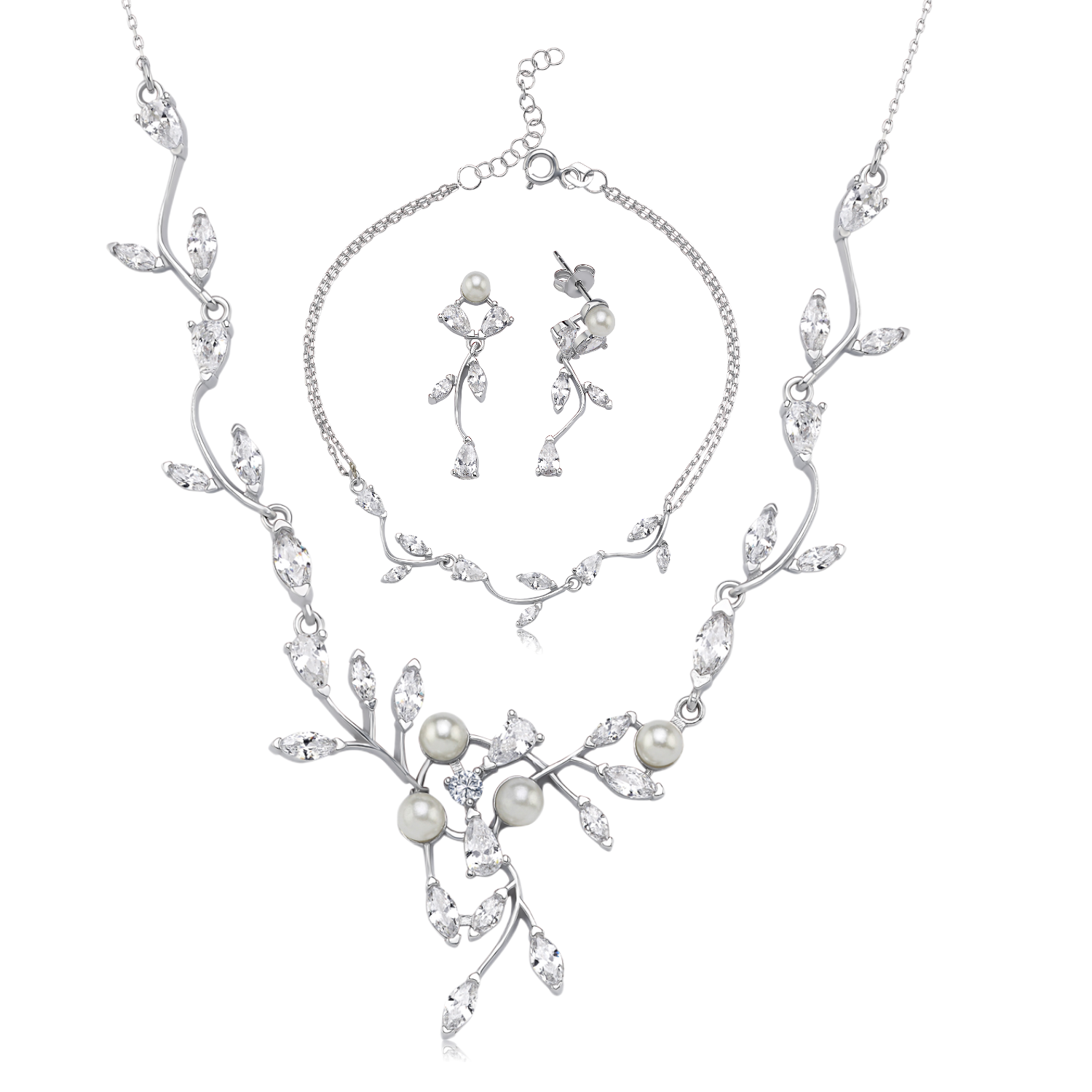 Diamond Silver Waterway Set