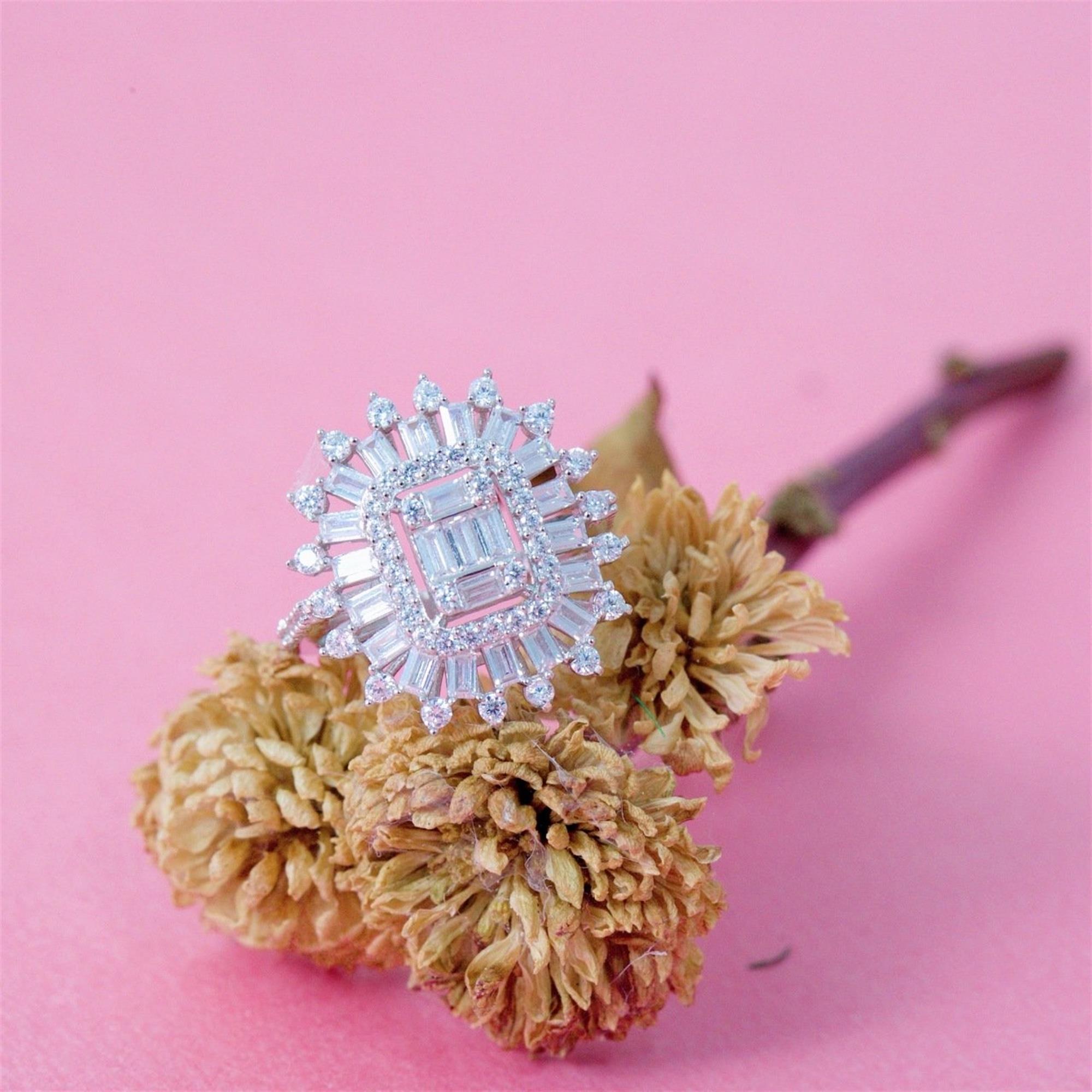 Diamond Radiant Baguette Star Ring