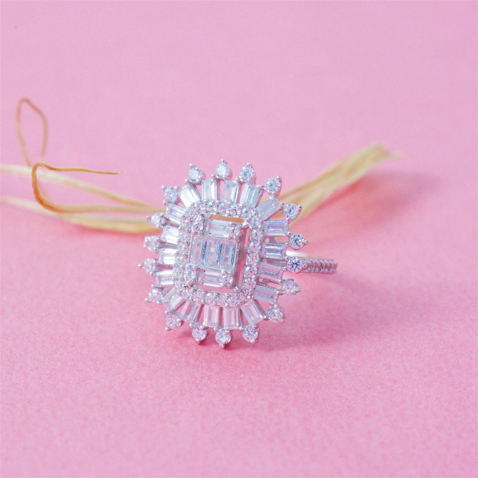 Diamond Radiant Baguette Star Ring