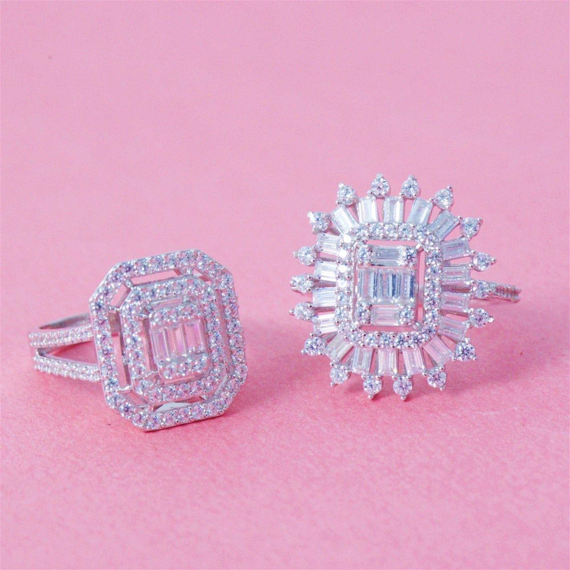 Diamond Radiant Baguette Star Ring