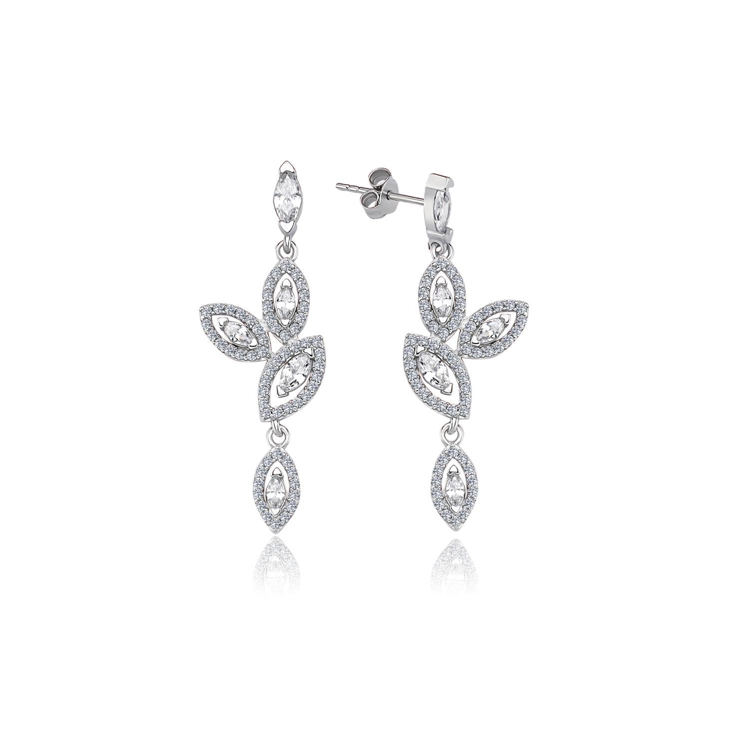 Diamond Full Stone Silver First Dance Waterway Set