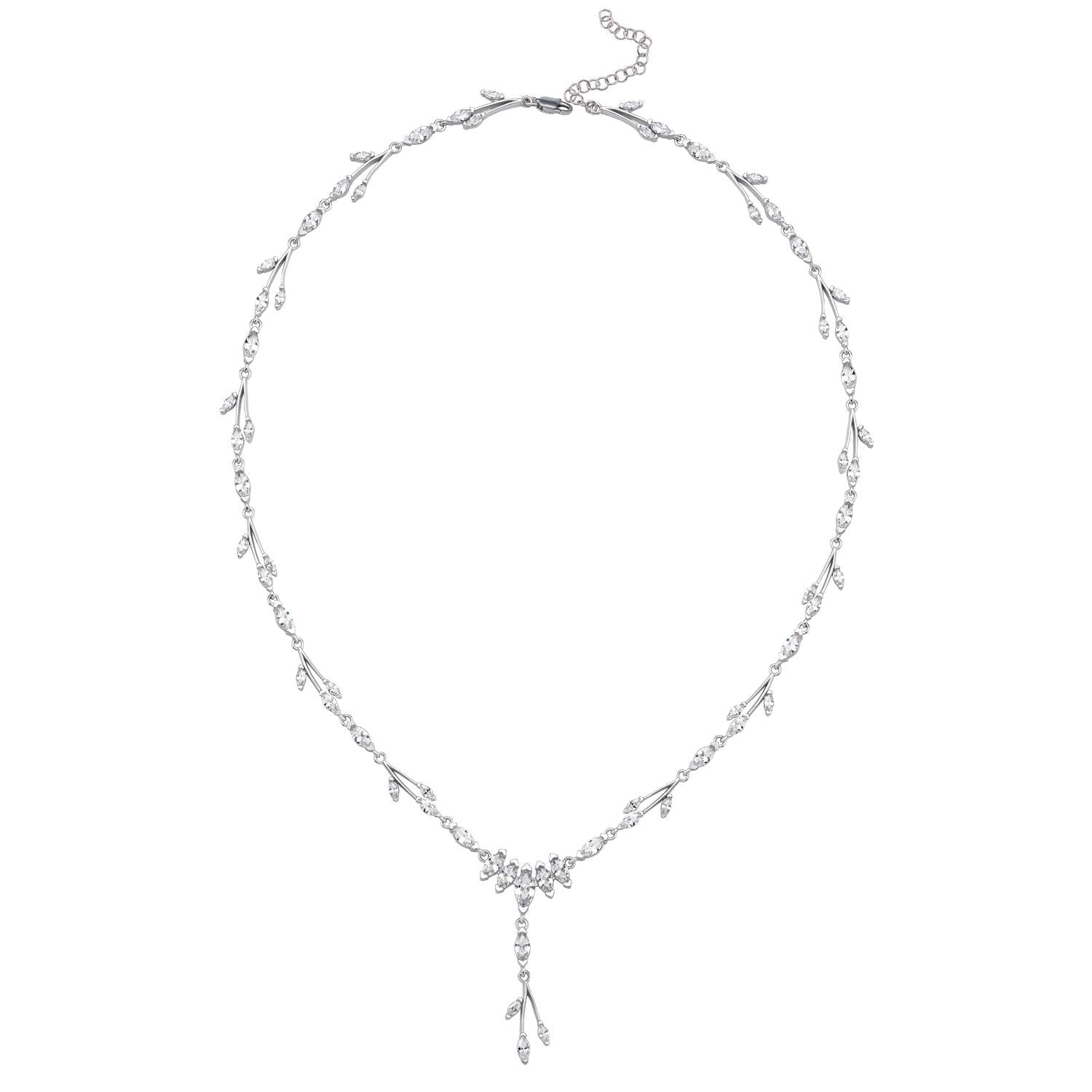 Diamond Full Stone Love Story Silver Waterway Set
