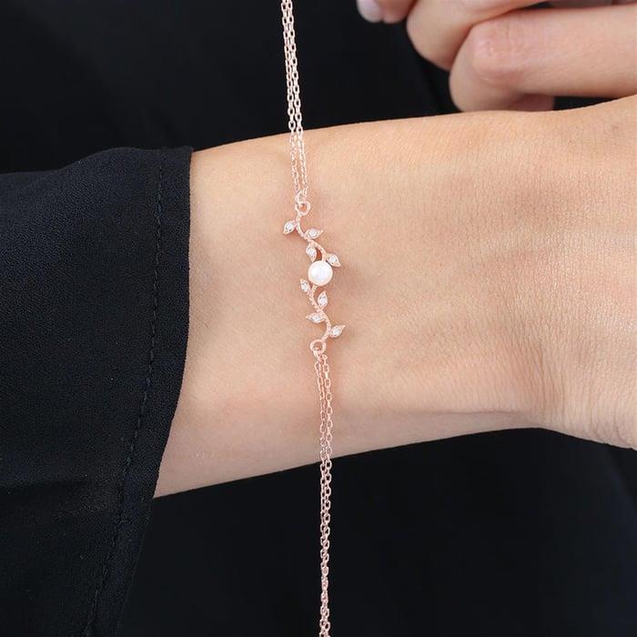 Rose Gold Diamond Teardrop Cut Bridal Jewelry Set for Women