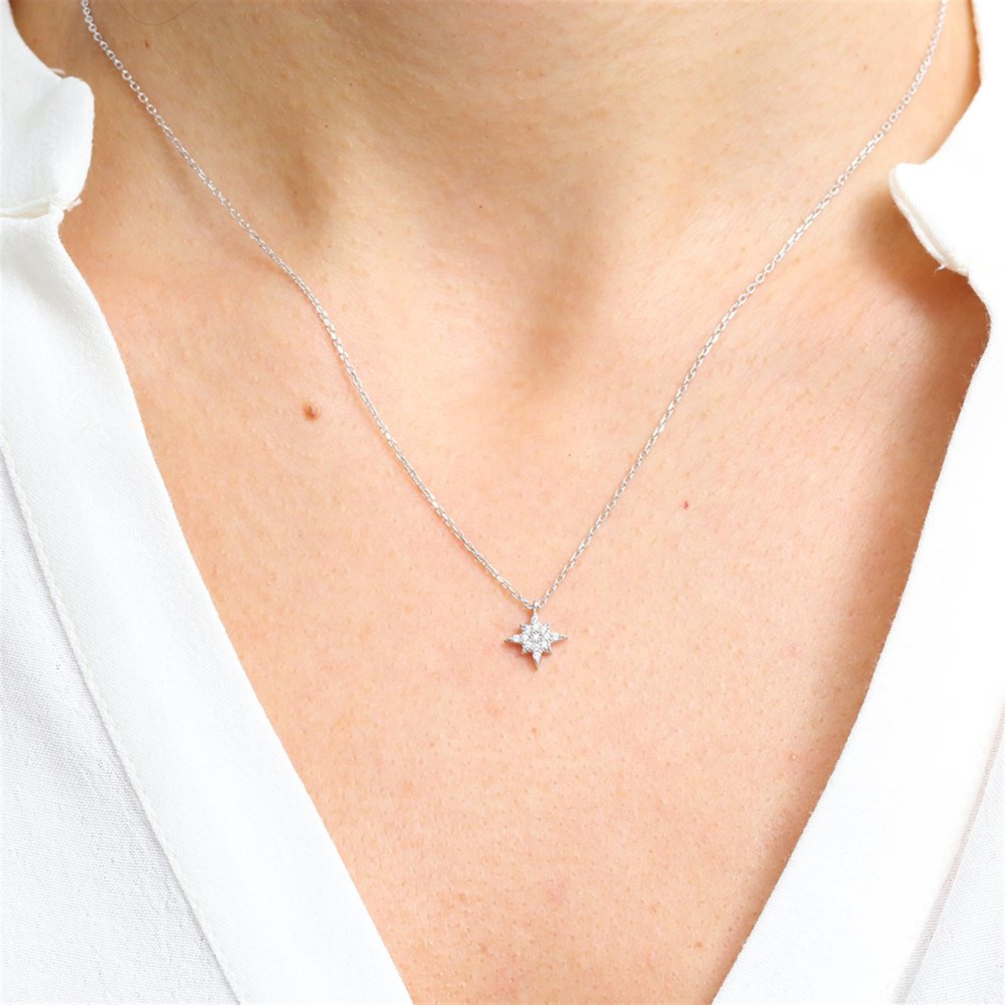 Minimalist North Star Silver Necklace