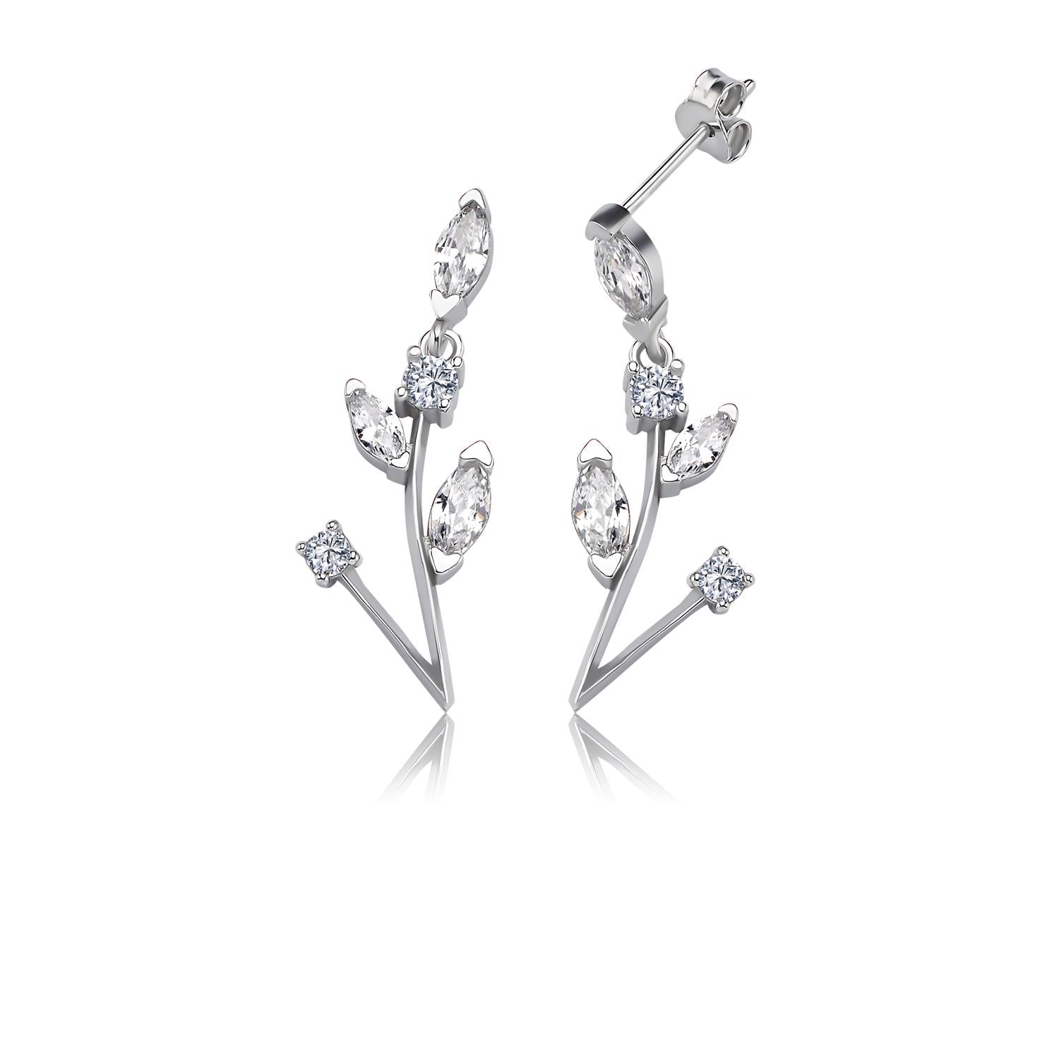 Diamond Love Elegant Silver Bouquet Waterway Set