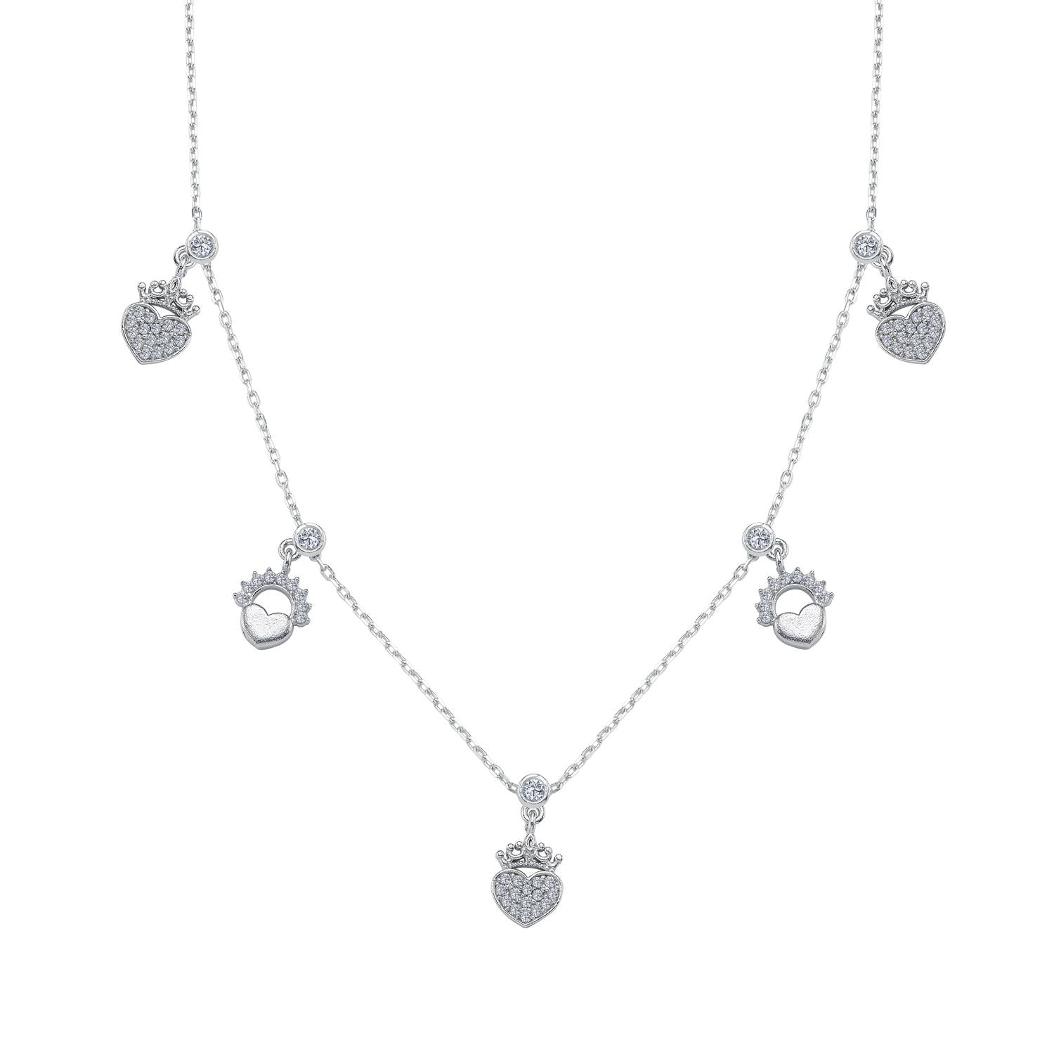 Love Dance Lucky Silver Choker Necklace
