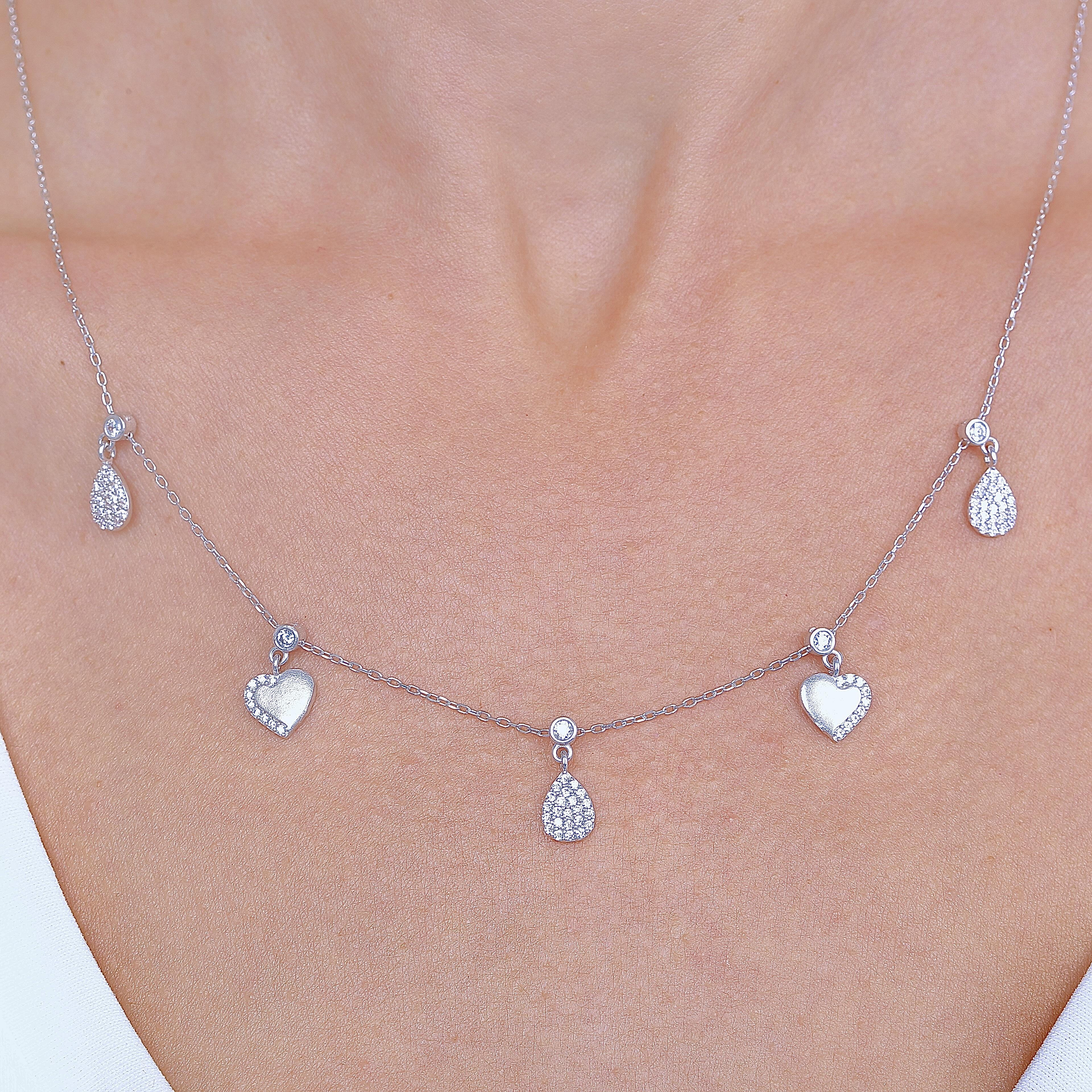 Love of the Rain Lucky Choker Silver Necklace