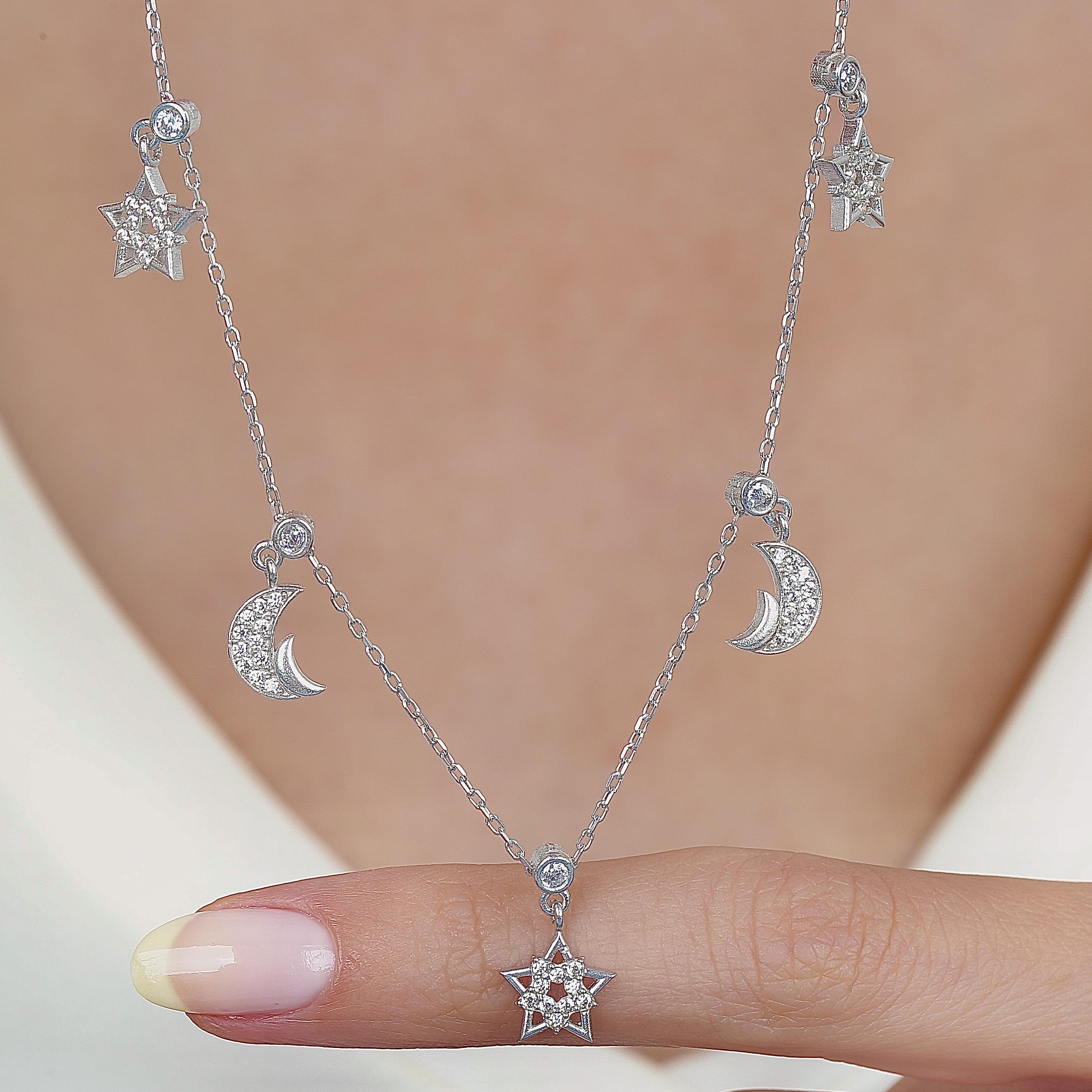 Star & Crescent Lucky Choker Necklace