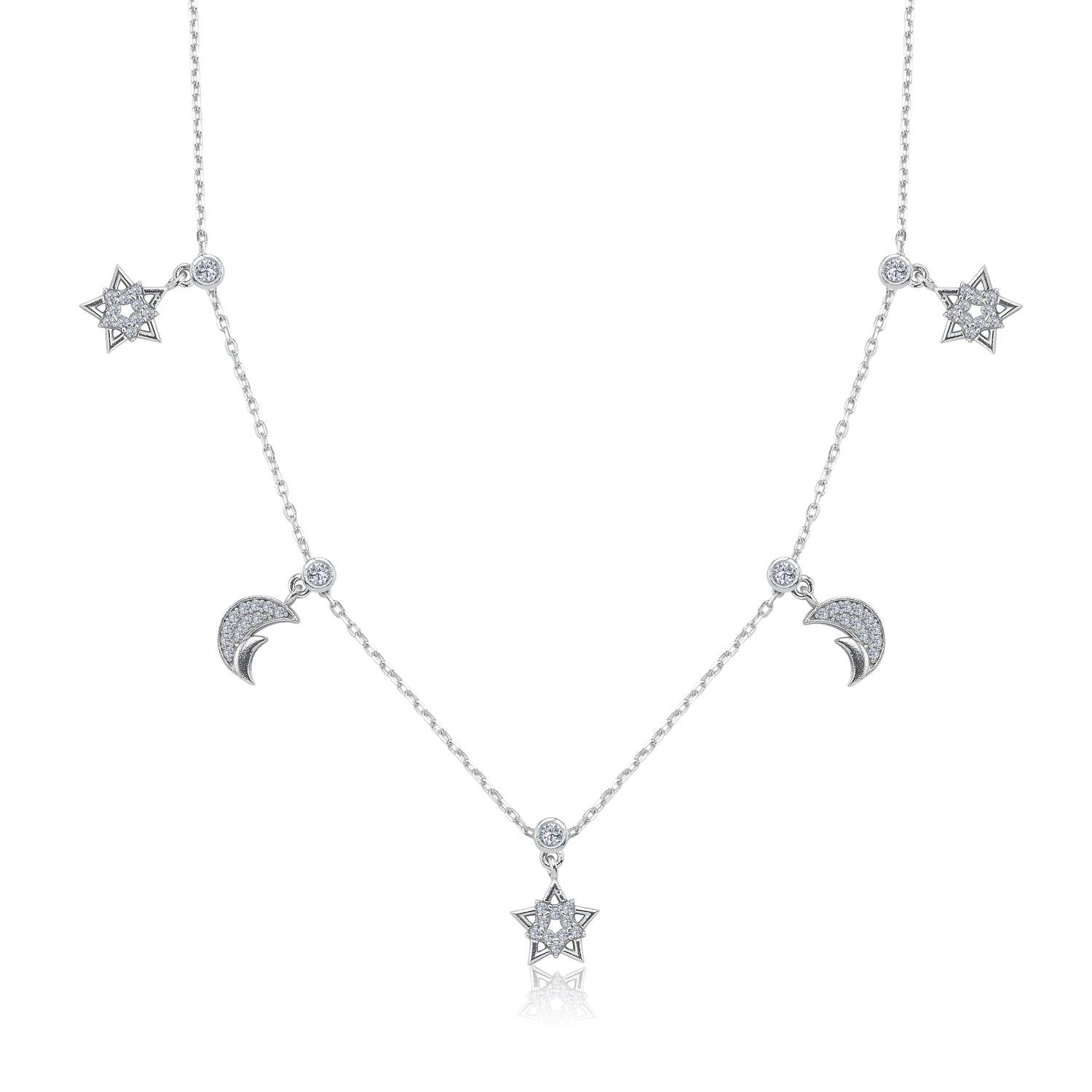Star & Crescent Lucky Choker Necklace