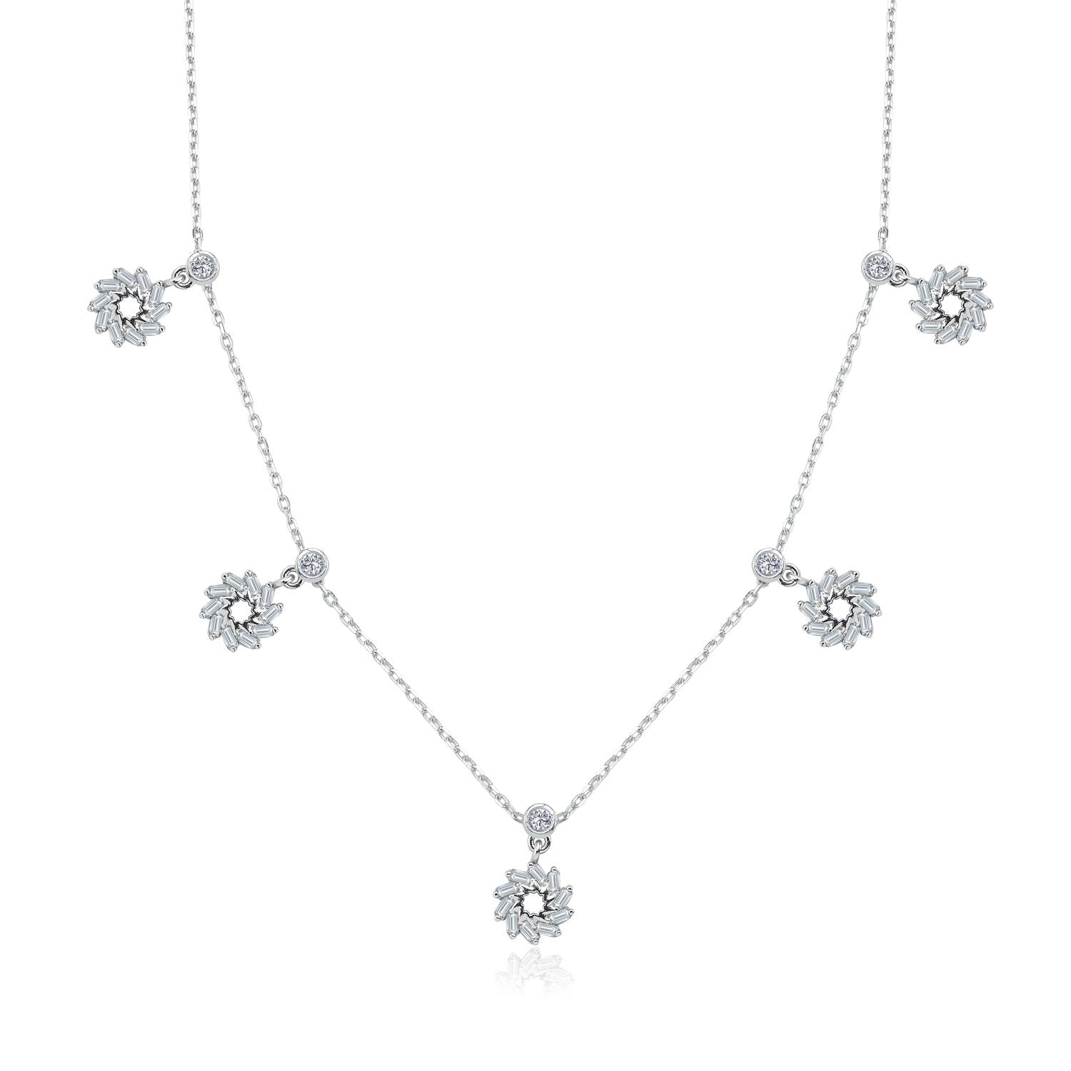 Summer Sun Luck Choker Silver Necklace