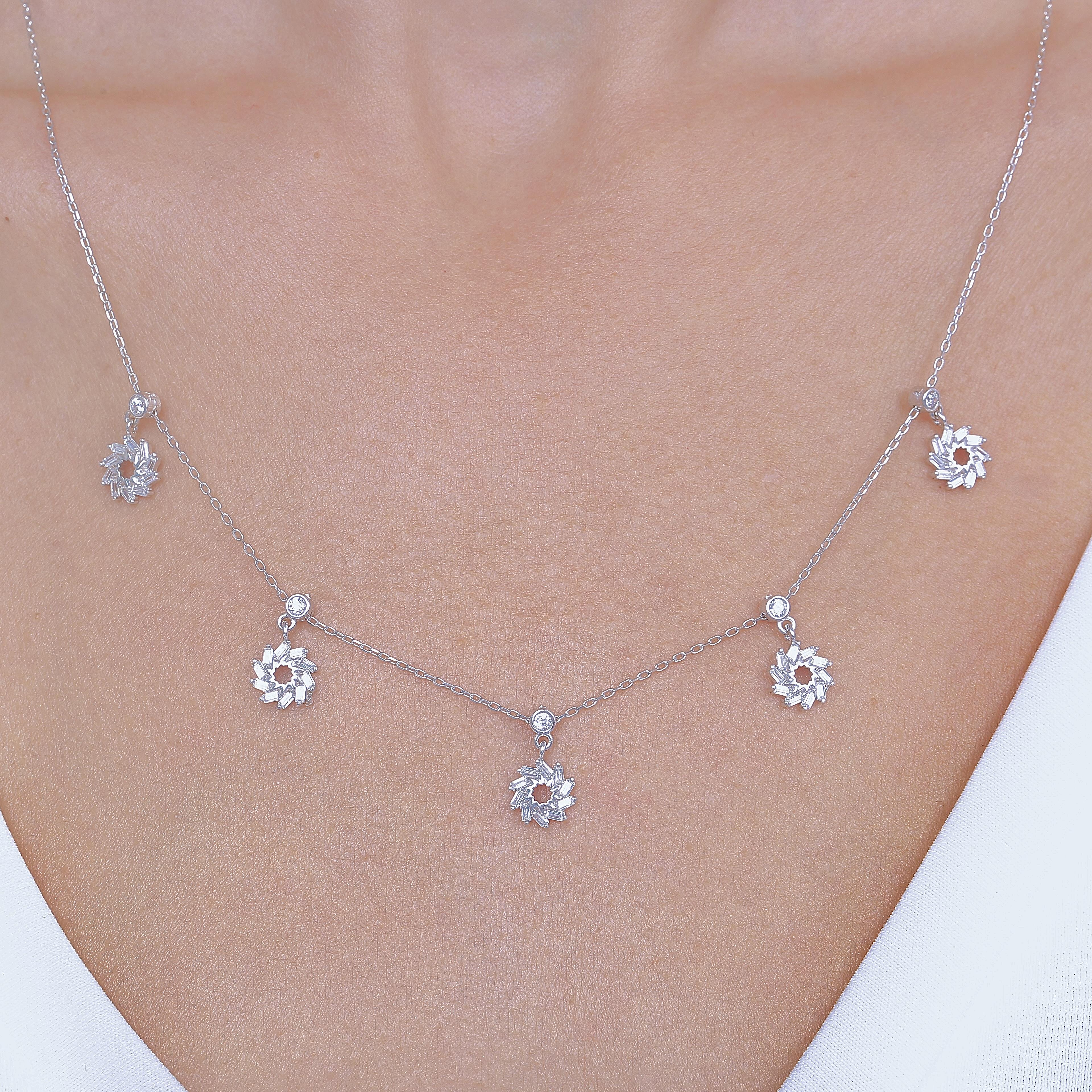 Summer Sun Luck Choker Silver Necklace