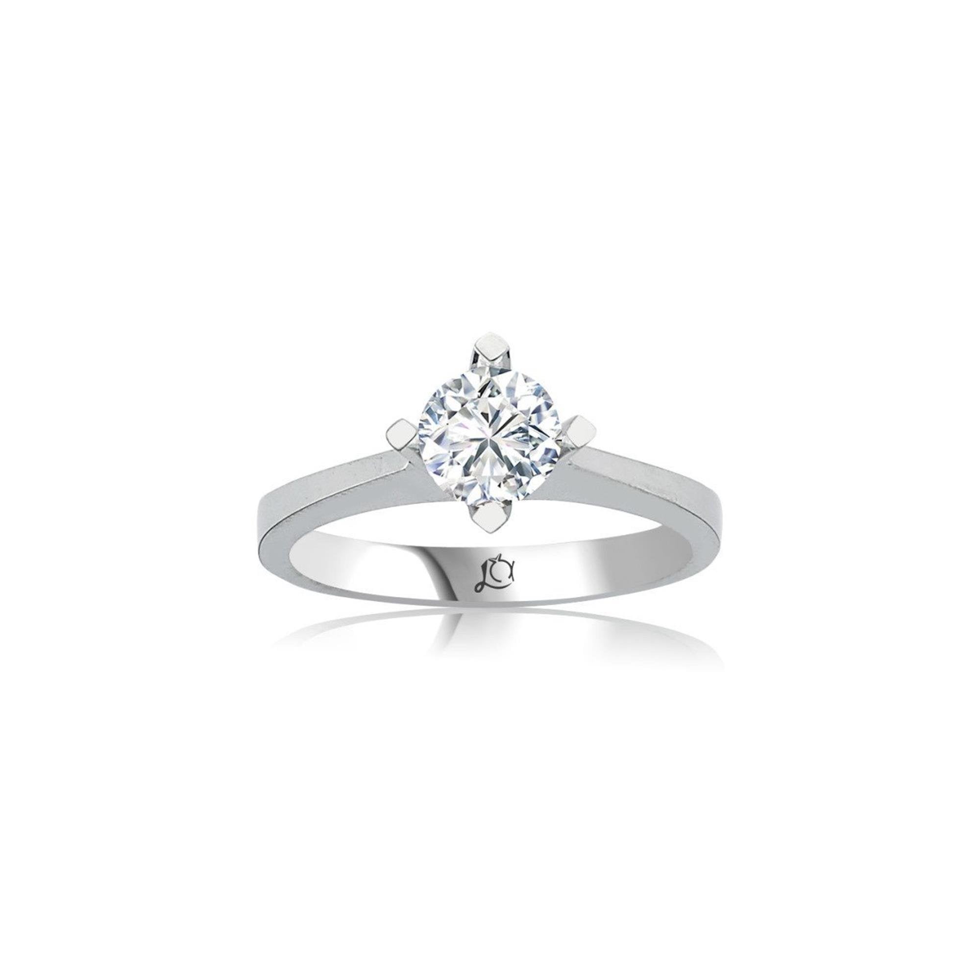 1.00 Carat Mega King Crown Solitaire Ring